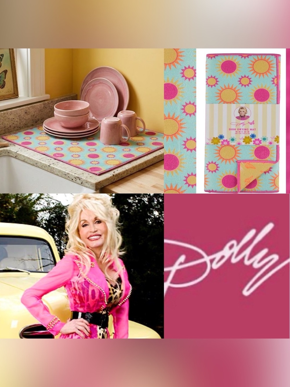 Dolly Parton limited edition drying mat new